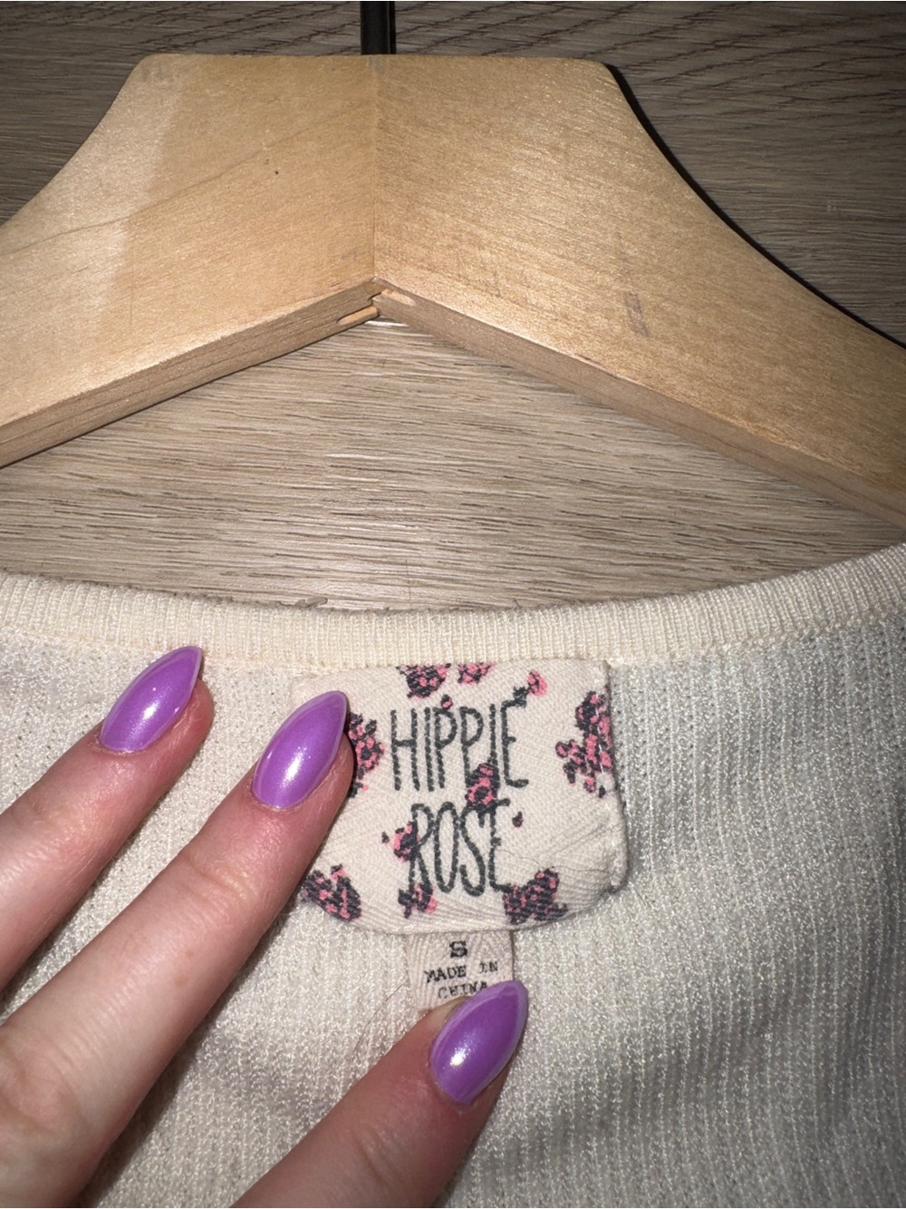 Cream Ribbed Square-Neck Top - Picture 4 of 5